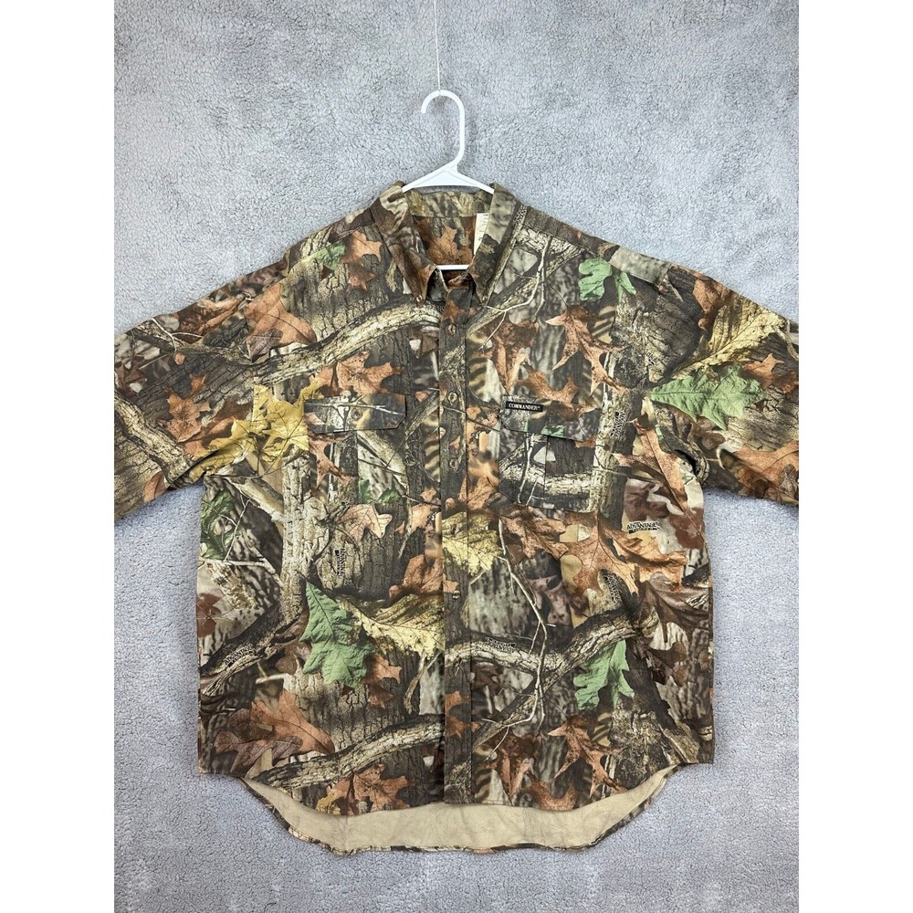 VTG Walls Camo Shirt Men's 2XL Advantage Timber Hunting Realtree Flap Pockets